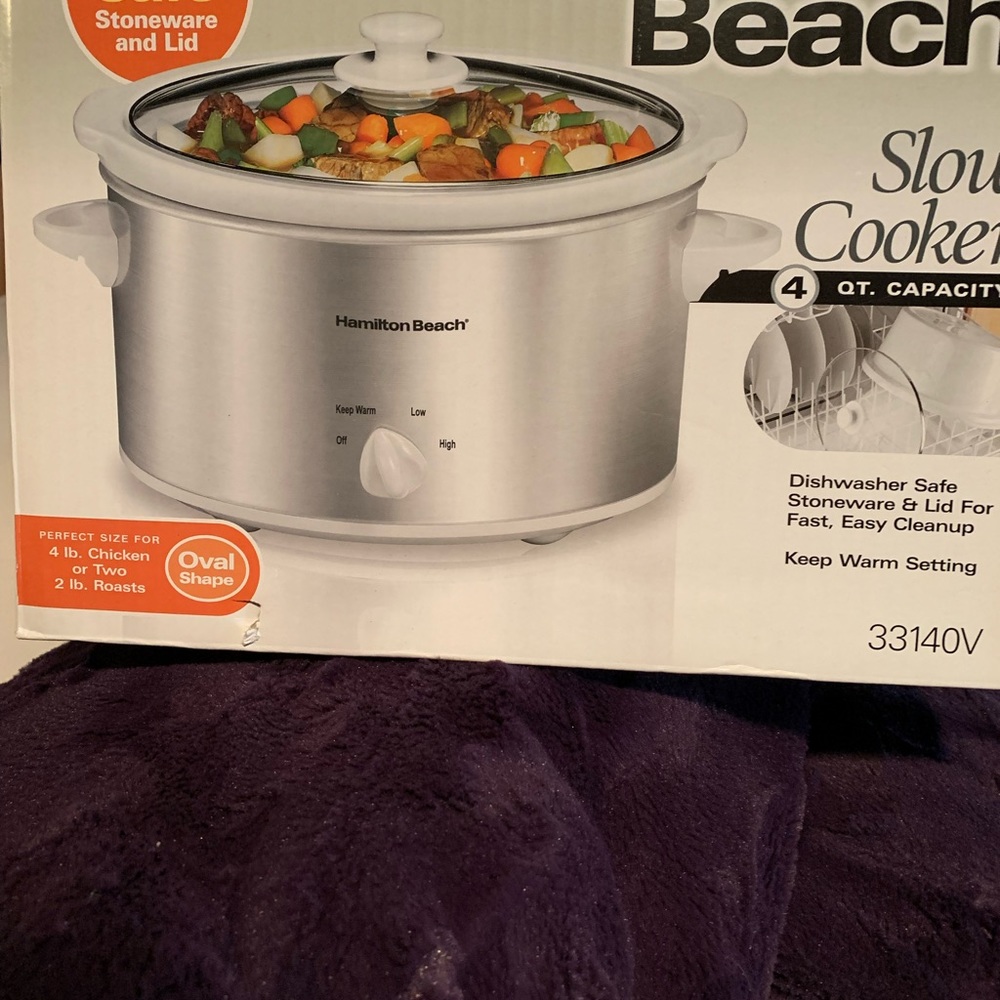 NIB Hamilton Beach 4 quart slow cooker